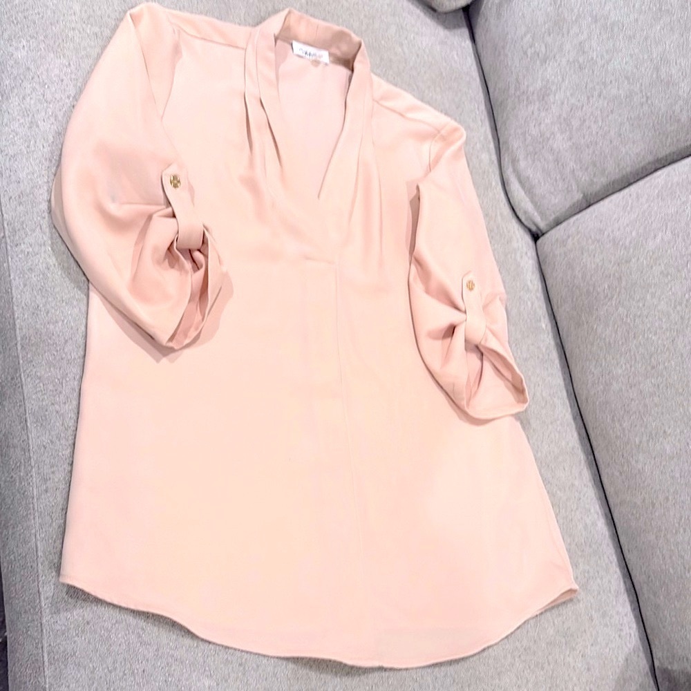 Calvin Klein Blush Pink Women's Small Blouse